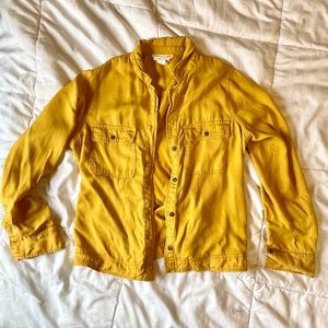C&C California yellow denim blouse